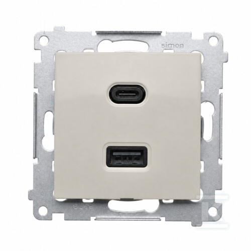 Punjač USB C+A, 30 W, 230 V, kašmir - DEC2CAQ.01/42