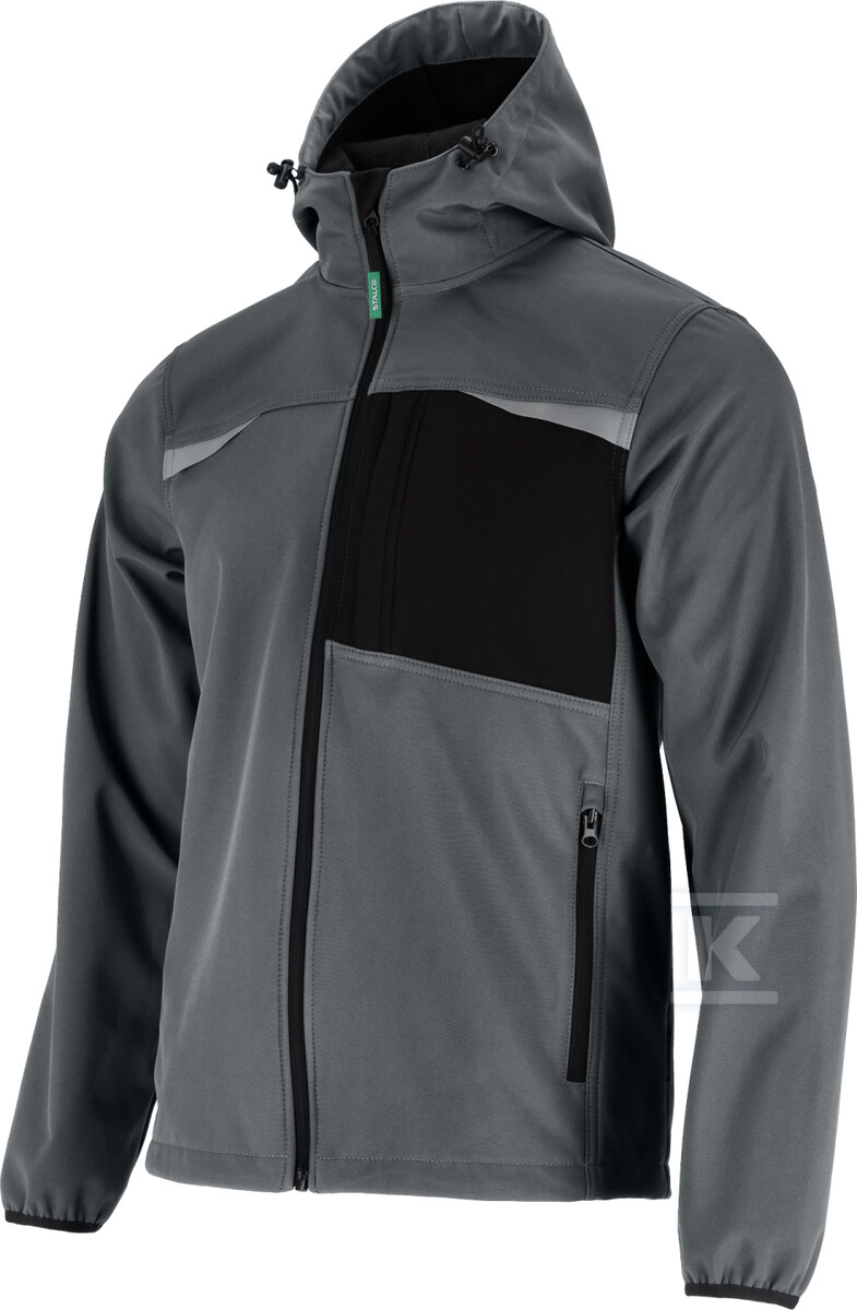 Kurtka softshell męska ROCK szary XL - S-51736