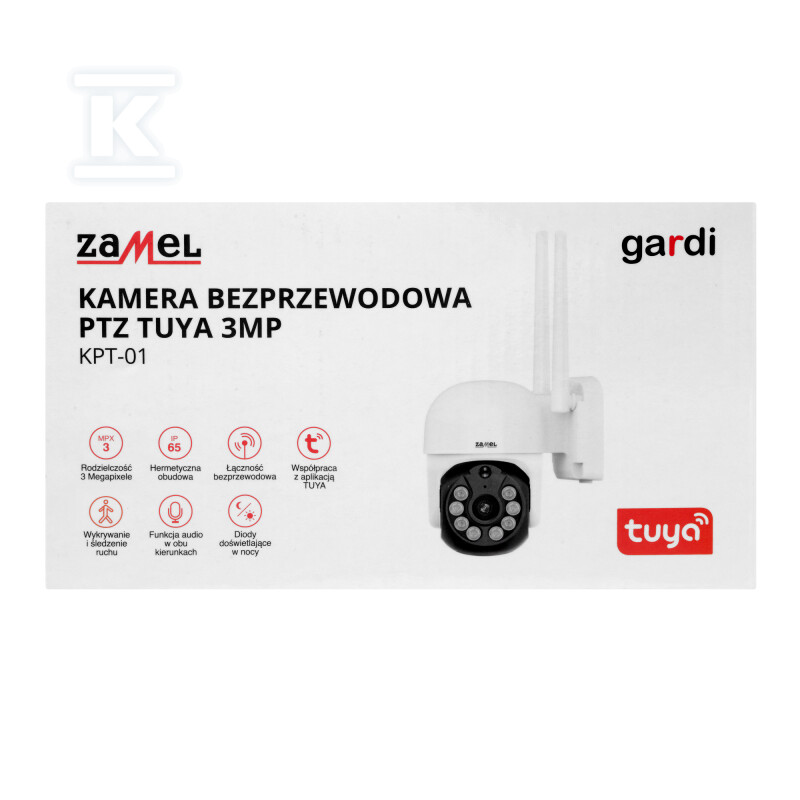 Drahtlose PTZ-Kamera TUYA 3MP TYP: - GAR10000073