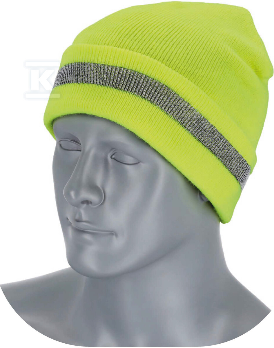 Czapka odblaskowa FLUO żółty 54-62 ONE - S091442052