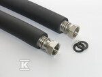 Zestaw 2 sztuk węży DN25 z nakrętkami 5/4 cala / 5/4 cala z izolacją UV 9 mm L=1,50 ONNLINE