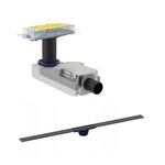 Odpływ liniowy CleanLine30: czarny, L=30-130cm Wpust odpływu liniowego do natrysków, H90 h50
