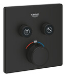 Термостатичний змішувач Grohtherm SmartControl для керування двома виходами води, phantom black