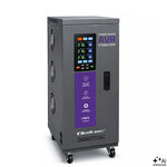 Трифазний стабілізатор напруги AVR MULTIPROTECTION, 10 кВА, Точність ± 3%, Сервомотор 3F, LCD, Expert Line 51906 Qoltec