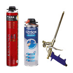 ZESTAW: Piana pistoletowa superwydajna, wydajność do 65L, Koelner, 830ml oraz Pistolet do pian profesjonalny (nr 705) wraz z Czyścikiem do piany PU, 500ml
