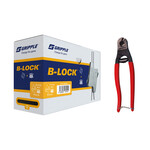 ZESTAW: B-LOCK Zestaw montażowy mały (30 zawieszeń + 50m linki) wraz z nożycami do liny O1,5–2,5 mm