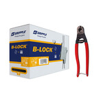 ZESTAW: B-LOCK Zestaw montażowy duży (100 zawieszeń + 150m linki) wraz z nożycami do liny O1,5–2,5 mm