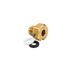 Adattatore in ottone M10x1 con chiave e guarnizioni, per contatore di calore HYDROCAL M4