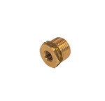 Adattatore in ottone M10x1 DN15 con alloggiamento per sensore di temperatura, filetto maschio 1/2", per contatore termico HYDROCAL M4