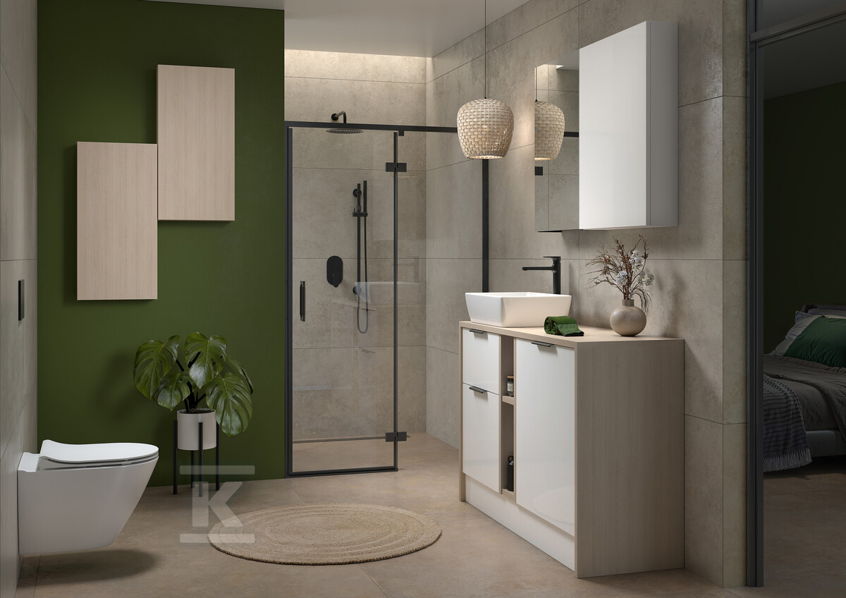 Set 743 Wandhängendes, randloses WC - K701-104