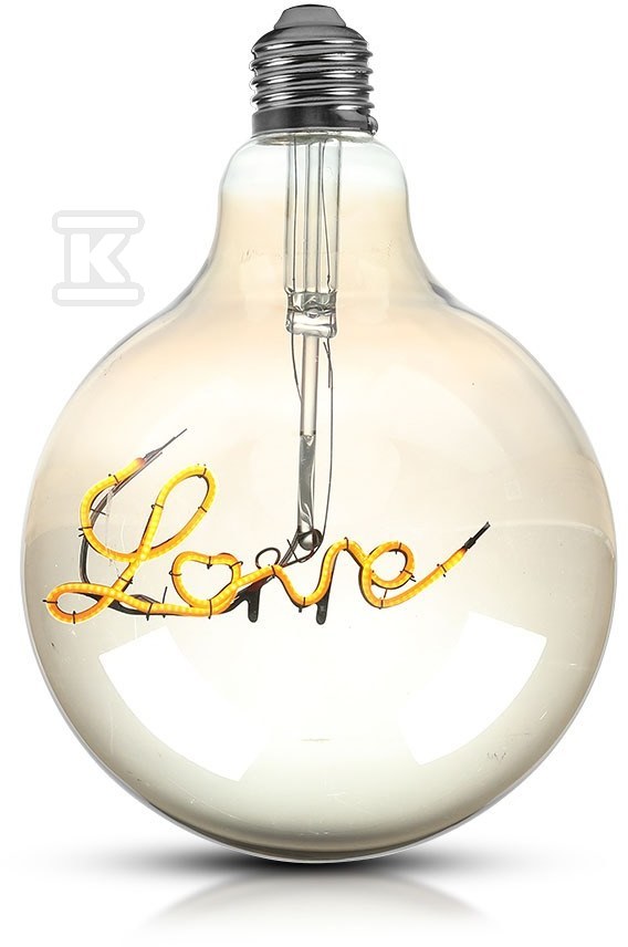 V-TAC LED bulb 5W E27 LOVE Filament - 2700