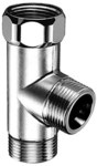Trójnik 1/2"x1/2"x1/2", chrom