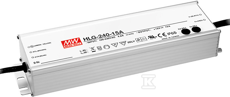 Zasilacz LED HLG-240H-12B, 192W 12V 16A - HLG-240H-12B