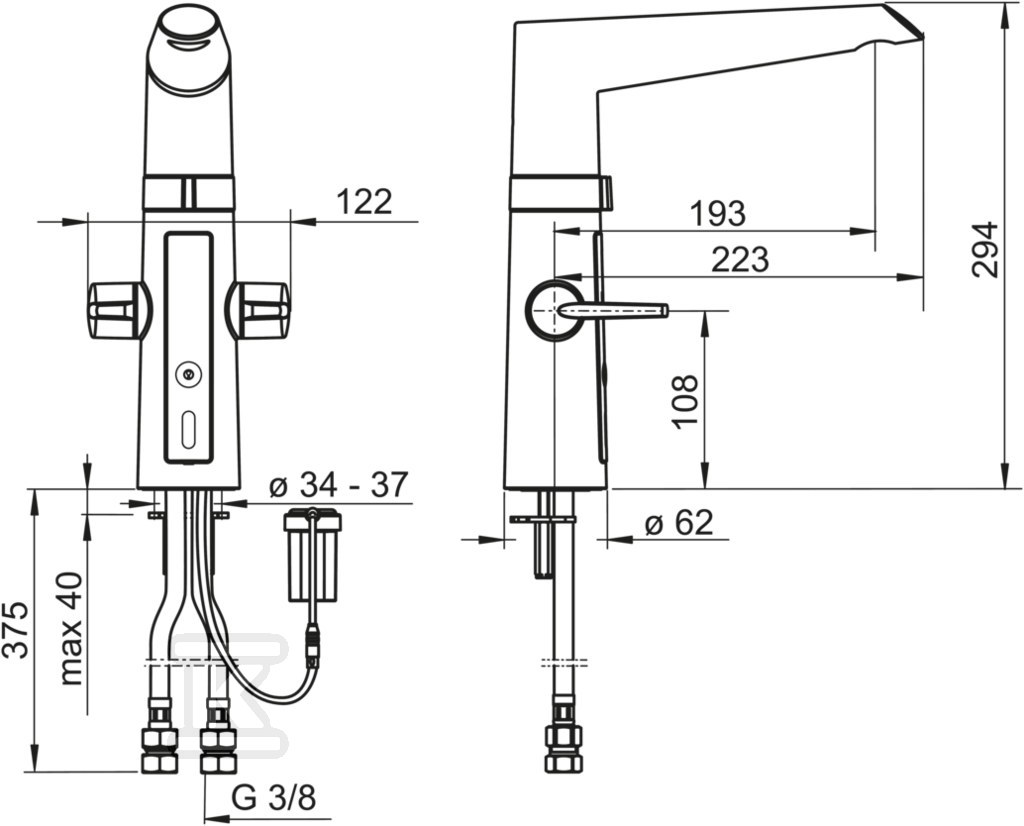 Bateria zlewozmywakowa Optima - 2720F