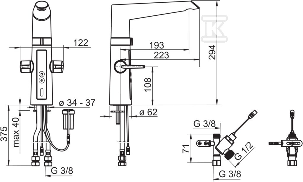 Robinet de bucatarie Optima - 2725F