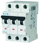 3 pole miniature circuit breaker series 15kA FAZ-B6/3