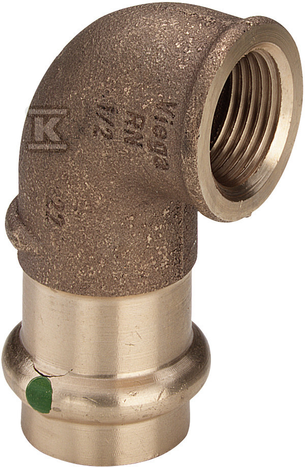 Kolano 90° z SC 18 x 1/2" brąz / - 281236