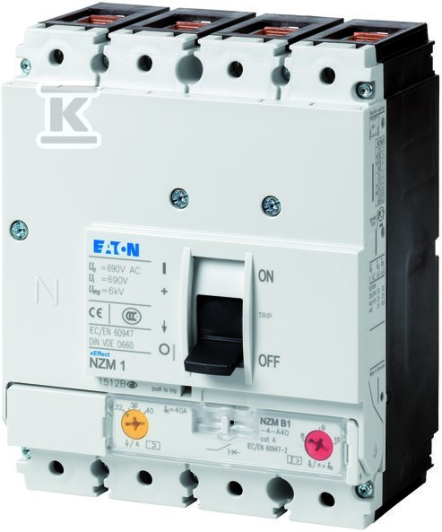 Power circuit breaker 4-pole 160A - 281243