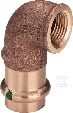 Kolano 90° z SC 35 x 5/4" brąz / - 283704