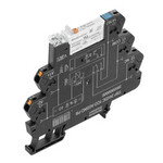 Moduł przekaźnikowy, 24 V DC ±20 %, Zielona dioda LED, 1 zestyk przełączny (AgSnO), 250 V AC, 6 A, PUSH IN, TRP 24VDC 1CO AGSNO PB