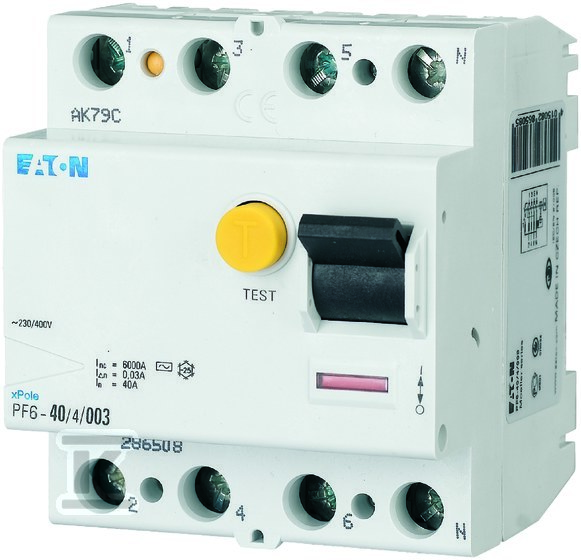 Residual current circuit breaker 6kA - 286507