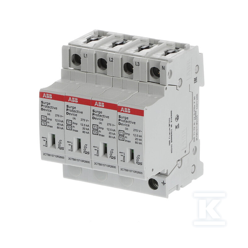 Обмежувач перенапруг OVR T1-T2 4L - 2CTB815710R2300