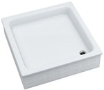 Stabilsound acrylic shower tray ☐ 80x80x26/12cm square Grawello