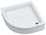 Stabilsound ® 90x90x26/12cm Grawello semicircular shower tray