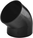 Elbow 40x40/45 Black Quickstream