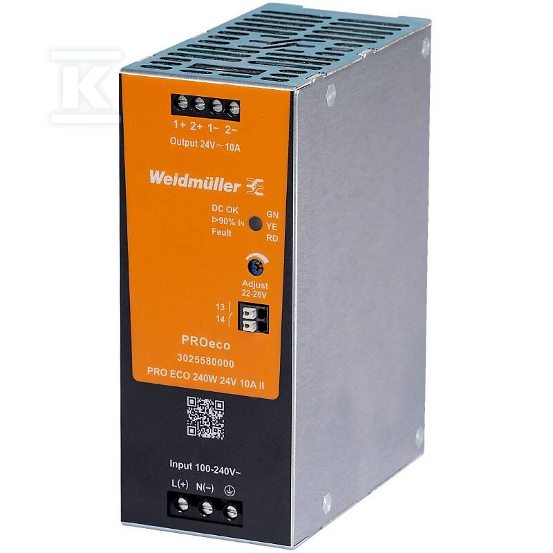 Switching power supply, 240 W, 10 A @ - 3025580000