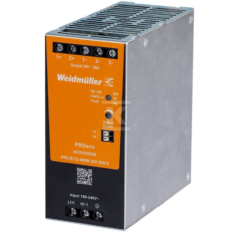 Switching power supply, 480 W, 20 A @ - 3025590000