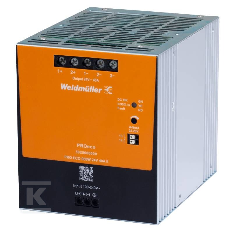 Switching power supply, 960 W, 40 A @ - 3025600000