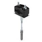 Тримач OC з пластику для високовольтного проводу з штифтом L=120