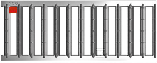 Grid for ACO SELF PLATFORM system, 0.5 - 310308