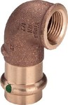 Kolano 90° z SC 15 x 3/4" brąz / błyszczący, model 22142