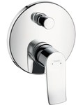 Bateria wannowa Hansgrohe Metris E2 jednouchwytowa, montaż podtynkowy, element zewnętrzny chrom 31493000