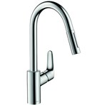 Bateria zlewozmywakowa Hansgrohe Focus jednouchwytowa z wyciąganą wylewką 31815000