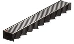 ACO Hexaline MK2 Channel 1 m, black, galvanized steel will start