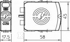 Spark gap type C50-0-255 - 5095609