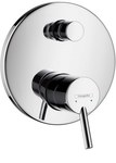 Hansgrohe Talis S single lever bath mixer for concealed installation with external unit - chrome 32475000