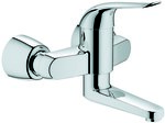 Bateria umywalkowa Grohe Euroeco Special, montaż ścienny, wylewka 214mm