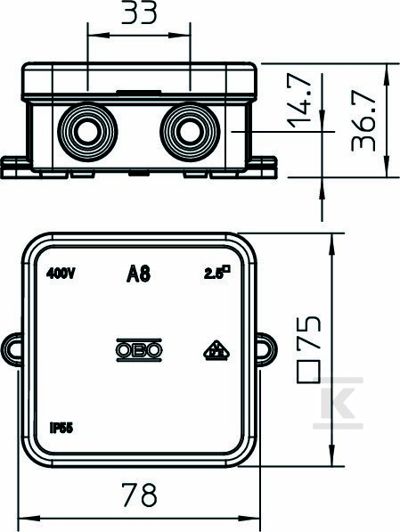 Razvodna kutija tip A 8 - 2000016