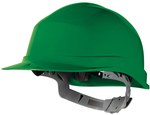 Будівельна каска з поліетилену, з плавним регулюванням, від -10 градусів C до 50 градусів C, 440 VAC, електроізоляція (en50365) зелений регульований