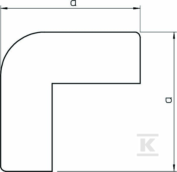 Außeneckbeschlag Typ WDK HA10020RW - 6154417