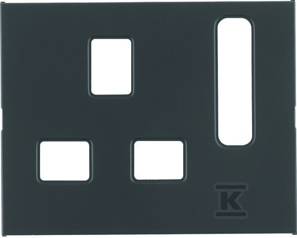 Płytka czołowa do gniazda z uziemieniem - 3313077006