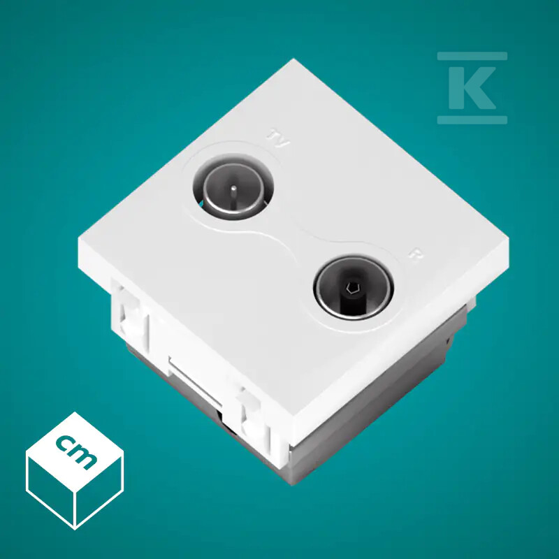 Gniazdo RTV końcowe ABS / SKO-45 / 1M - 333001