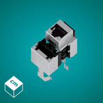 Gniazdo komputerowe FTP RJ 45 kat. 5E keystone / STI