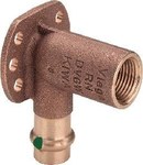 Łącznik naścienny z SC 22 x 1/2" brąz / błyszczący, model 22255