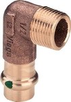 Kolano 90° z SC 15 x 1/2" brąz / błyszczący, model 22141