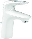 Eurostyle - single lever basin mixer, alpine white with stopper